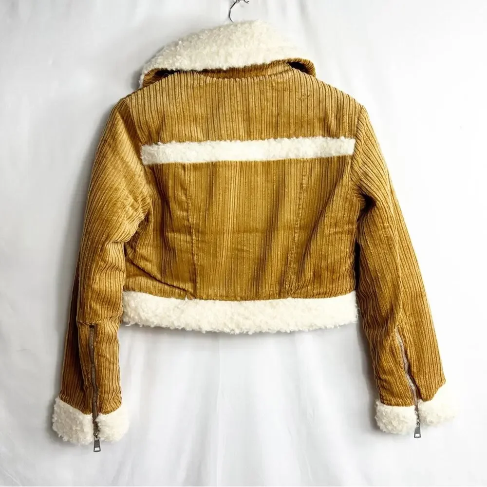 UO BDG Salem Corduroy Sherpa Jacket NWT in Size XS